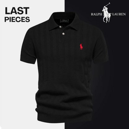Men’s Textured Polo Shirt by RL