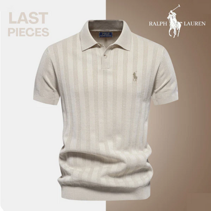 Men’s Textured Polo Shirt by RL