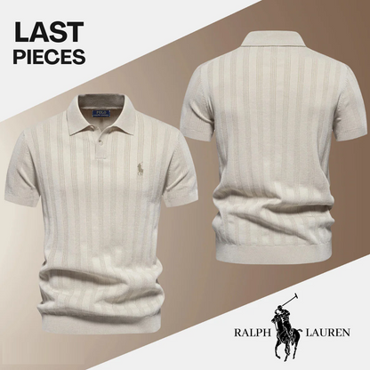 Men’s Textured Polo Shirt by RL